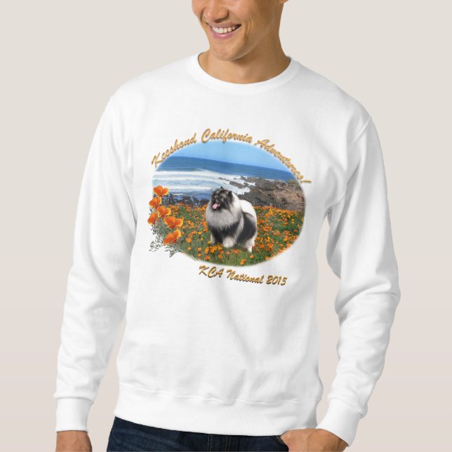 Keeshond-nationales Logo-Sweatshirt Sweatshirt (Vorderseite)