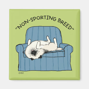 Keeshond "Nicht-Sportliche Zucht" humorvolles Magnet