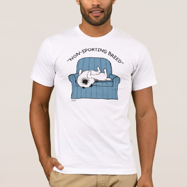 Keeshond "Nicht-Sportliche Zucht " T-Shirt (Vorderseite)