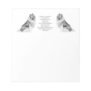 Keeshond Notepad Notizblock