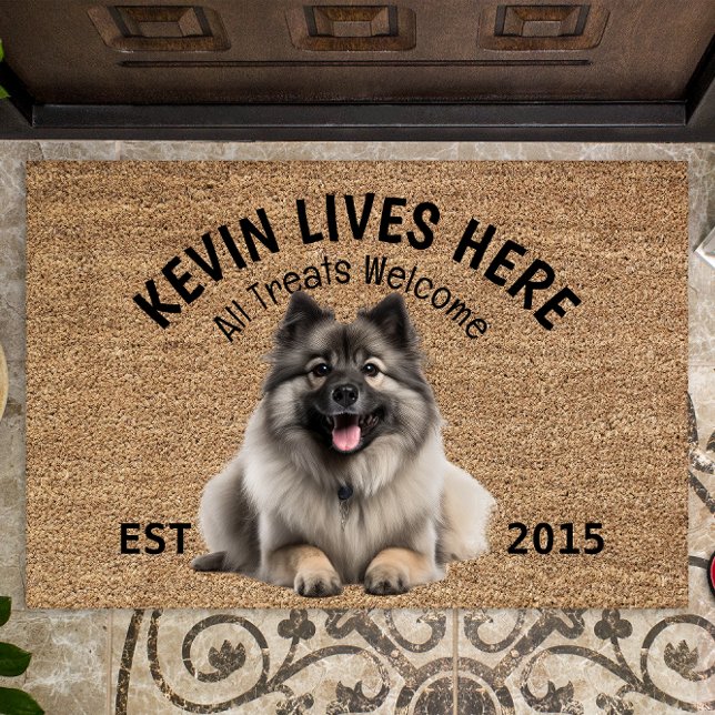 Keeshond Personalisiert Hund Lover Doormat Fußmatte (Von Creator hochgeladen)