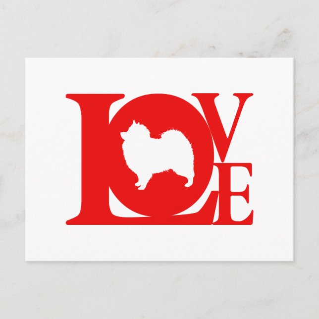 Keeshond Postkarte (Vorderseite)