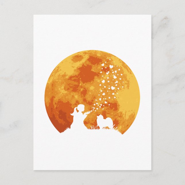 Keeshond Postkarte (Vorderseite)