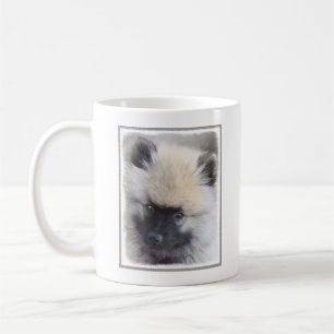 Keeshond Puppy Painting - Niedliche Original Dog A Kaffeetasse