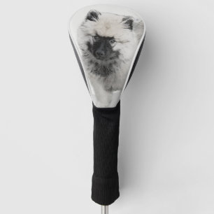 Keeshond Puppy Zeichnend - Niedliche Original Hund Golf Headcover