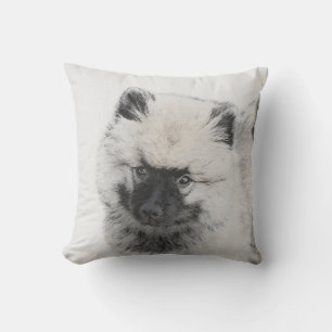 Keeshond Puppy Zeichnend - Niedliche Original Hund Kissen