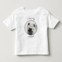 Keeshond Puppy Zeichnend - Niedliche Original Hund
