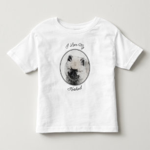 Keeshond Puppy Zeichnend - Niedliche Original Hund Kleinkind T-shirt