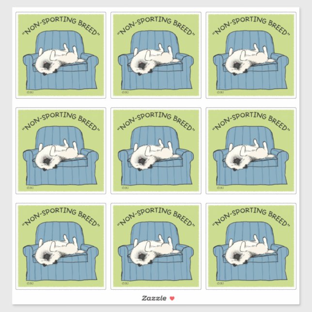 Keeshond-Rasse | Funny Keesie Dog Aufkleber (Blatt)