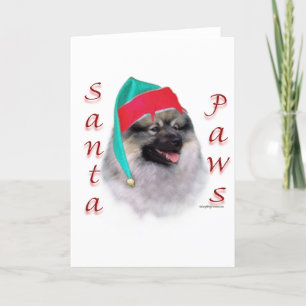 Keeshond-Sankt-Tatzen Feiertagskarte