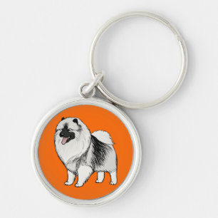 Keeshond Schlüsselanhänger