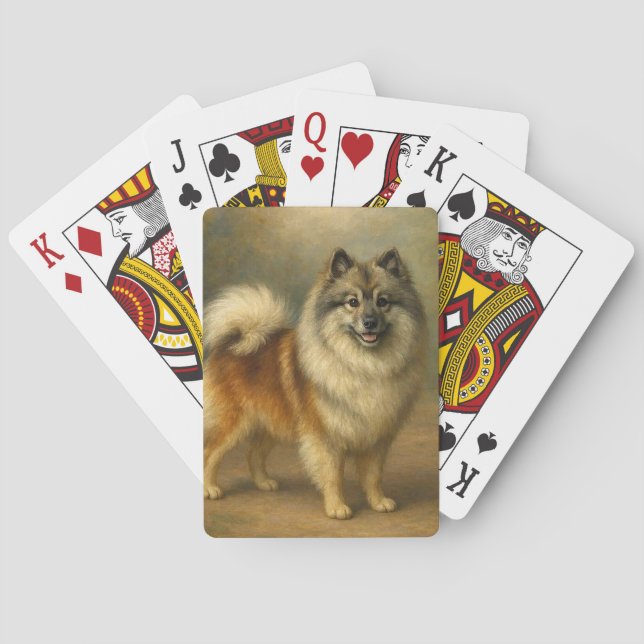 Keeshond Spielkarten (Rückseite)