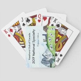 Keeshond-Spielkarten Spielkarten