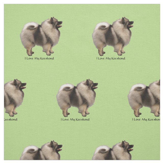 Keeshond Stoff (Muster)