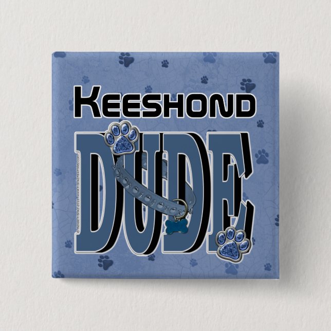 Keeshond TYP Button (Vorderseite)