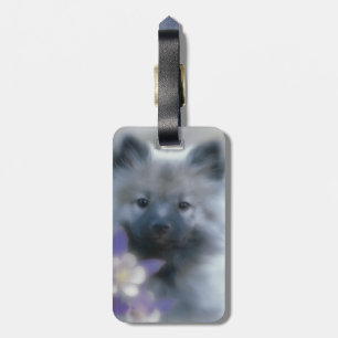 Keeshond und Columbine - Hundfoto Gepäckanhänger