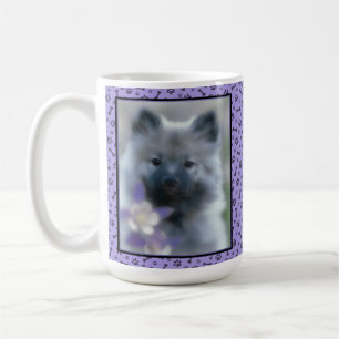 Keeshond und Columbine - Hundfoto Kaffeetasse