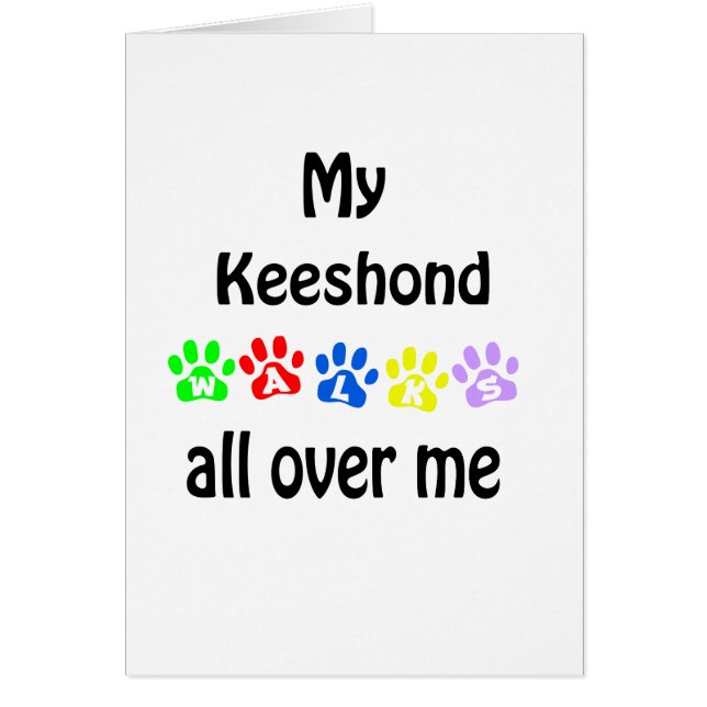 Keeshond Walks Design (Vorne)