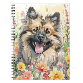 Keeshond Watercolor Journal Notizblock