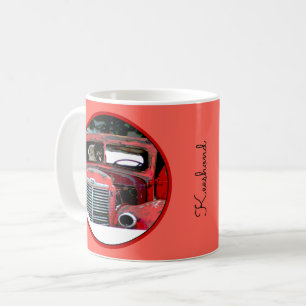 Keeshond-Weihnachtsalte LKW-Malerei-Hundekunst Kaffeetasse