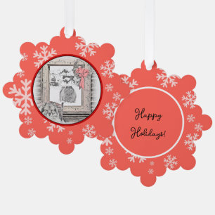 Keeshond Weihnachtsfenster Malerei Hund Kunst Ornament Karte