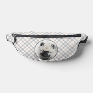 Keeshond Zeichnend Schlüssel Welpe Niedlich Origin Bauchtasche