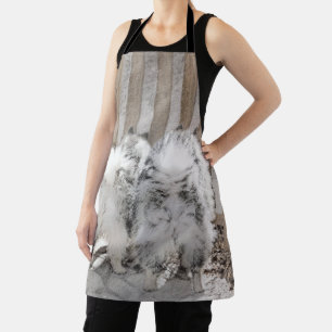Keeshonds at Gate Painting - Original Dog Art Schürze