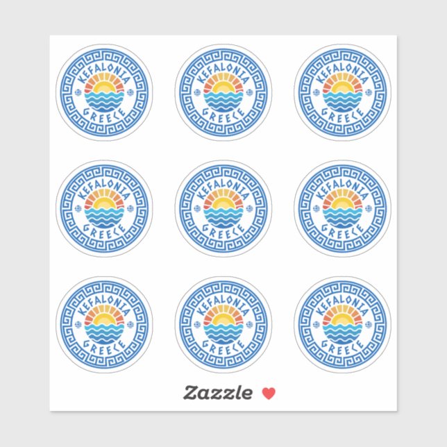 Kefalonia Island, Grèce Sticker multiple (Feuille)