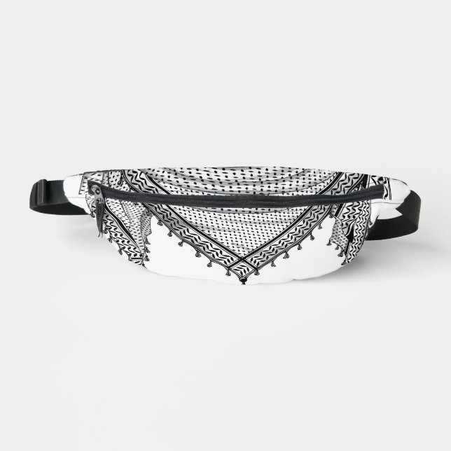 Keffiyeh Écharpe palestinienne tissu traditionnel (Recto)