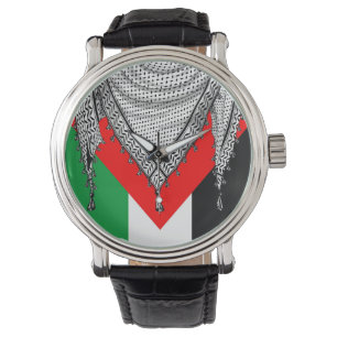 Keffiyeh palästinensischer Scarf Traditionelles Ge Armbanduhr
