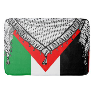 Keffiyeh palästinensischer Scarf Traditionelles Ge Badematte