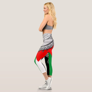 Keffiyeh palästinensischer Scarf Traditionelles Ge Capri Leggings