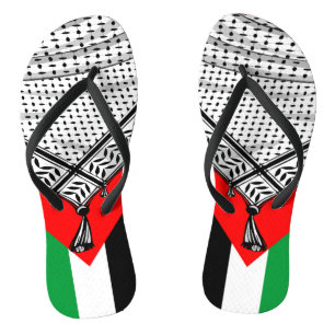 Keffiyeh palästinensischer Scarf Traditionelles Ge Flip Flops