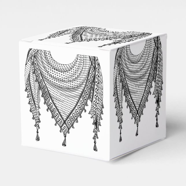 Keffiyeh palästinensischer Scarf Traditionelles Ge Geschenkschachtel (Vorderseite)