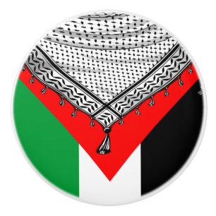 Keffiyeh palästinensischer Scarf Traditionelles Ge Keramikknauf