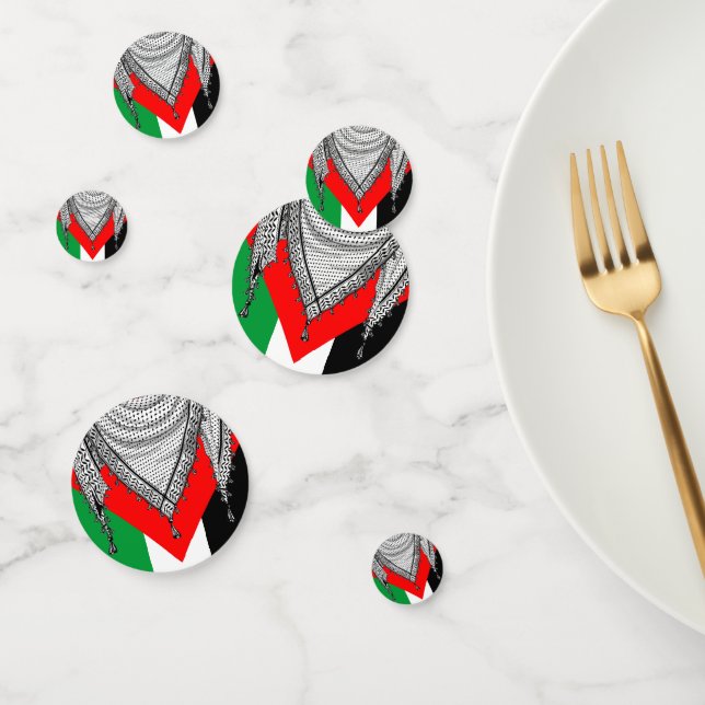 Keffiyeh palästinensischer Scarf Traditionelles Ge Konfetti (Gruppe)