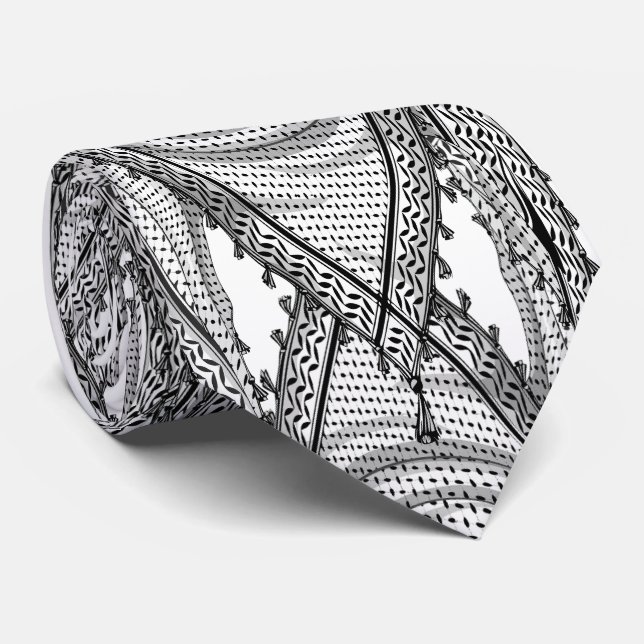 Keffiyeh palästinensischer Scarf Traditionelles Ge Krawatte (Gerollt)