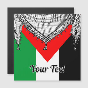 Keffiyeh palästinensischer Scarf Traditionelles Ge Magnetkarte