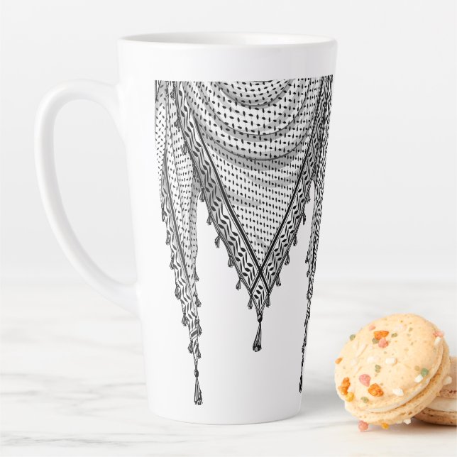 Keffiyeh palästinensischer Scarf Traditionelles Ge Milchtasse (Beispiel)
