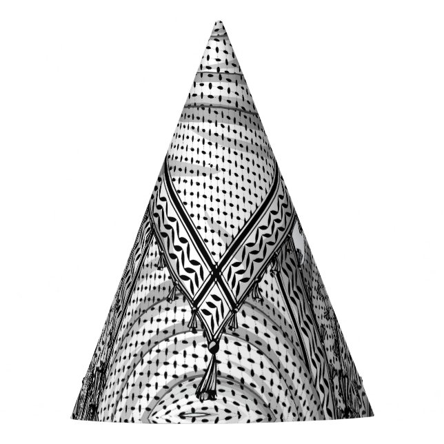 Keffiyeh palästinensischer Scarf Traditionelles Ge Partyhütchen (Vorderseite)