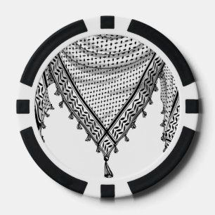 Keffiyeh palästinensischer Scarf Traditionelles Ge Pokerchips