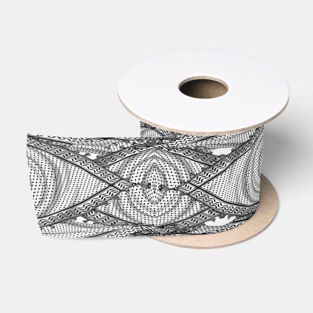 Keffiyeh palästinensischer Scarf Traditionelles Ge Satinband (Spule)
