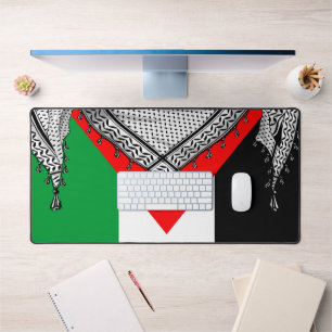 Keffiyeh palästinensischer Scarf Traditionelles Ge Schreibtischunterlage