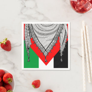 Keffiyeh palästinensischer Scarf Traditionelles Ge Serviette