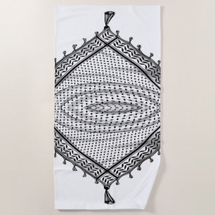 Keffiyeh palästinensischer Scarf Traditionelles Ge Strandtuch