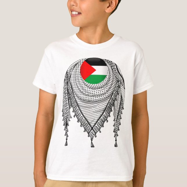 Keffiyeh palästinensischer Scarf Traditionelles Ge T-Shirt (Vorderseite)