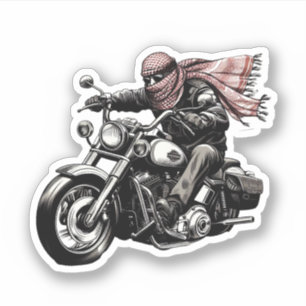 KEFFIYEH RIDER AUFKLEBER