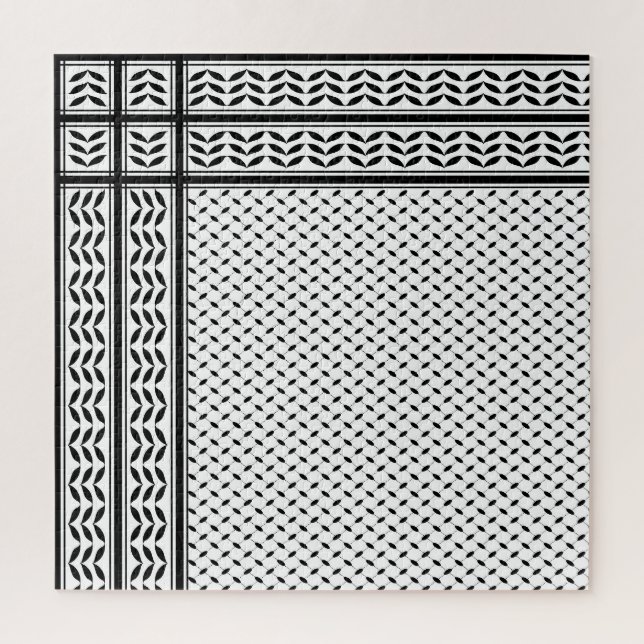 Keffiyeh-Symbol des palästinensischen Widerstandsm (Vertikal)
