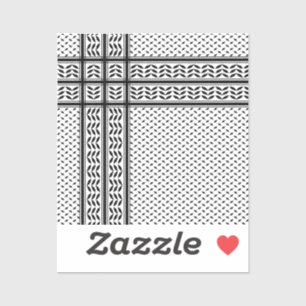 Keffiyeh-Symbol des palästinensischen Widerstandsm Aufkleber