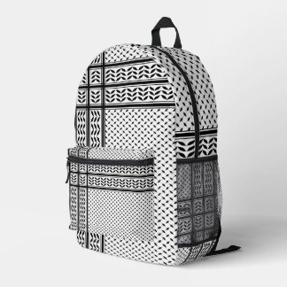 Keffiyeh-Symbol des palästinensischen Widerstandsm Bedruckter Rucksack